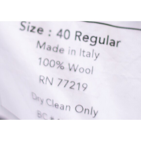 Lanificio A. Rodina Pronto Uomo brown Wool Plaid Blazer  Sz 40R Super 120s - Picture 14 of 15